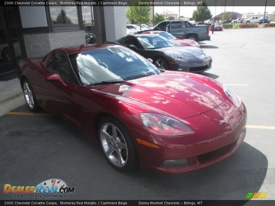 2006 Chevrolet Corvette Coupe Monterey Red Metallic / Cashmere Beige Photo #1