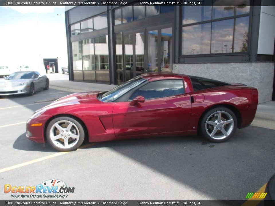 2006 Chevrolet Corvette Coupe Monterey Red Metallic / Cashmere Beige Photo #3