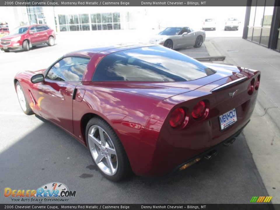 2006 Chevrolet Corvette Coupe Monterey Red Metallic / Cashmere Beige Photo #4