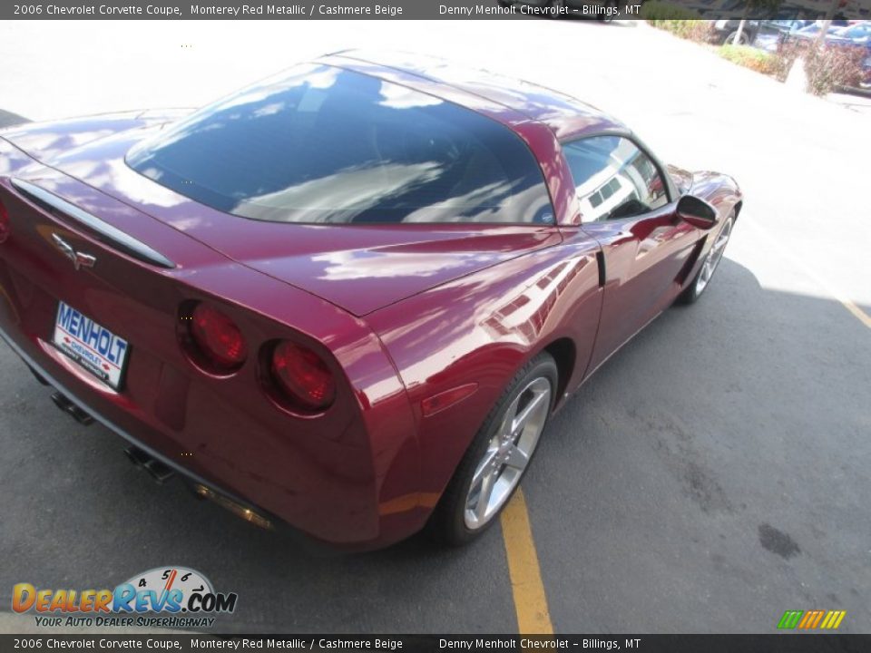 2006 Chevrolet Corvette Coupe Monterey Red Metallic / Cashmere Beige Photo #6
