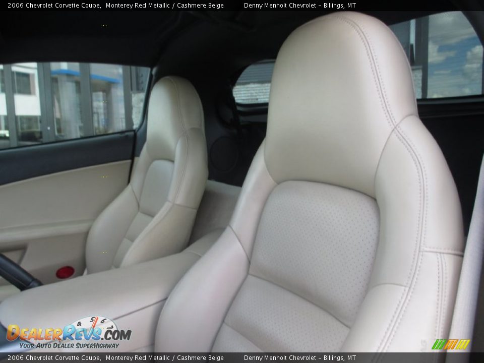 2006 Chevrolet Corvette Coupe Monterey Red Metallic / Cashmere Beige Photo #8