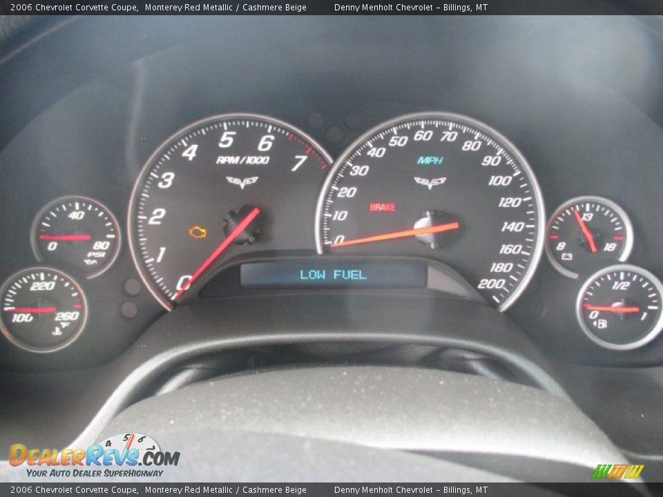 2006 Chevrolet Corvette Coupe Monterey Red Metallic / Cashmere Beige Photo #9