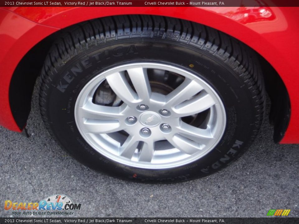2013 Chevrolet Sonic LT Sedan Victory Red / Jet Black/Dark Titanium Photo #3