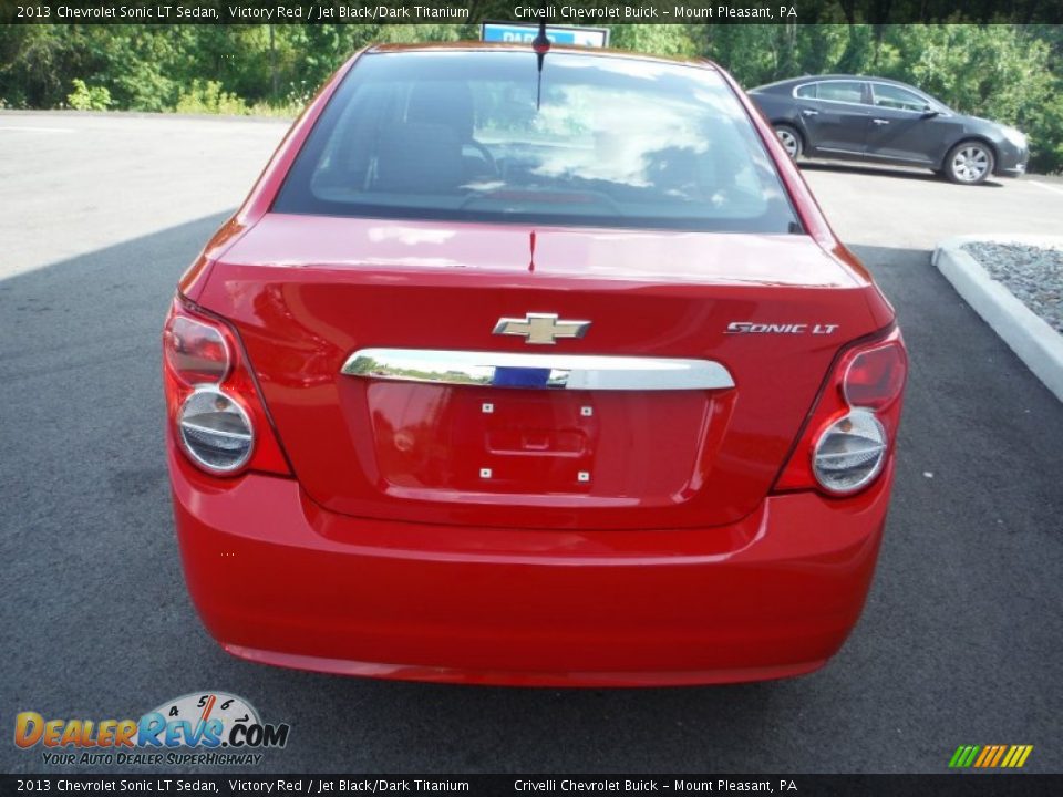2013 Chevrolet Sonic LT Sedan Victory Red / Jet Black/Dark Titanium Photo #8