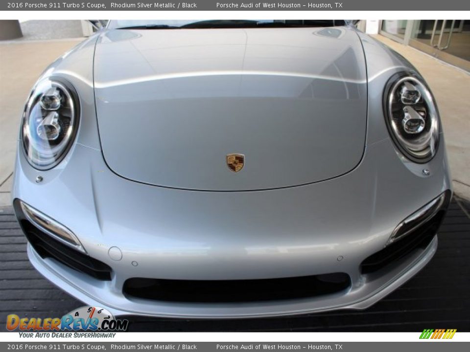 2016 Porsche 911 Turbo S Coupe Rhodium Silver Metallic / Black Photo #2