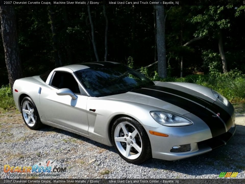 2007 Chevrolet Corvette Coupe Machine Silver Metallic / Ebony Photo #3