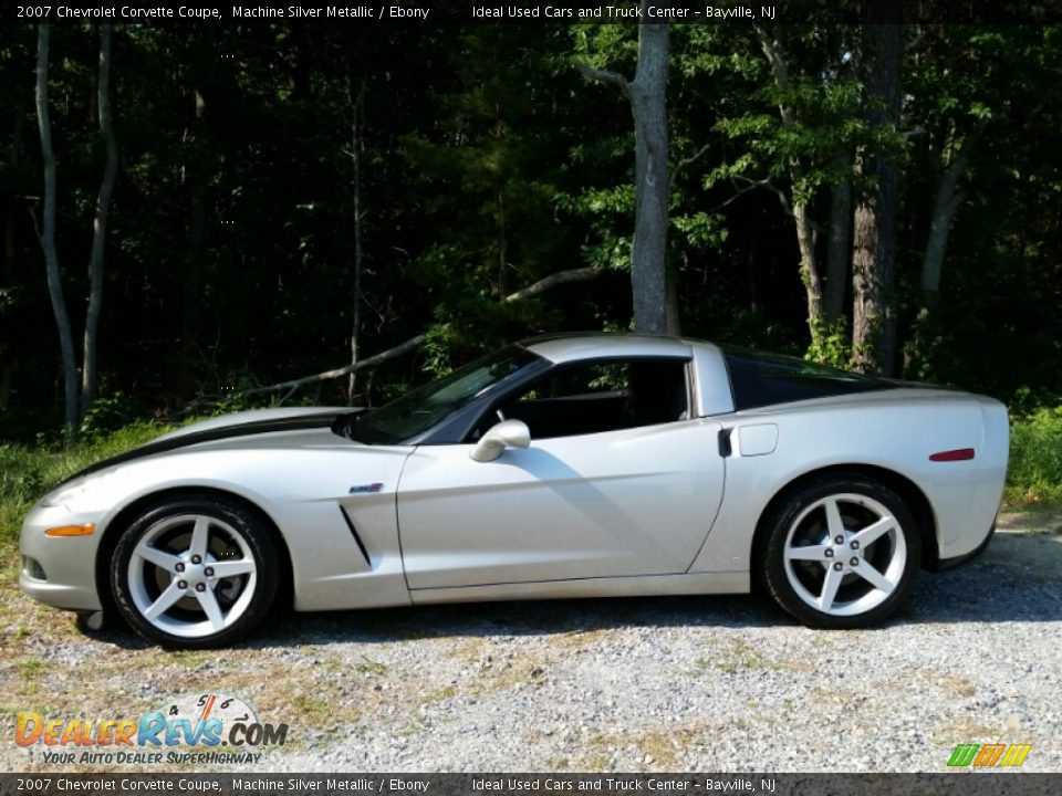 2007 Chevrolet Corvette Coupe Machine Silver Metallic / Ebony Photo #5