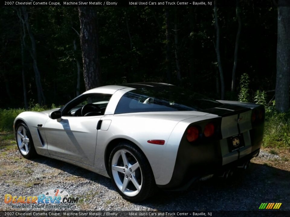 2007 Chevrolet Corvette Coupe Machine Silver Metallic / Ebony Photo #6