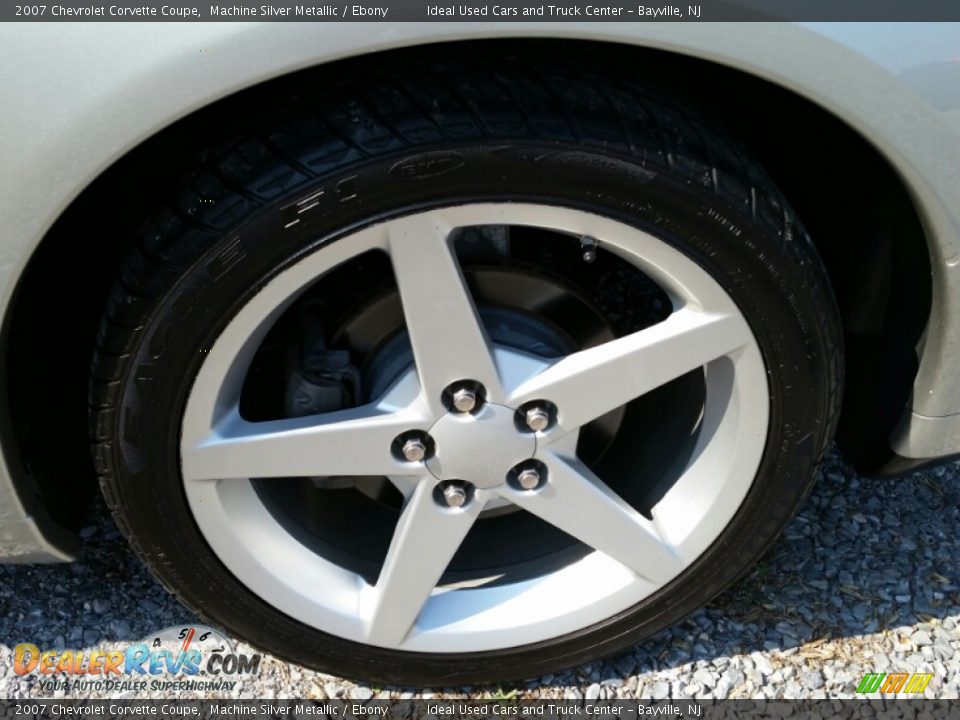 2007 Chevrolet Corvette Coupe Machine Silver Metallic / Ebony Photo #21