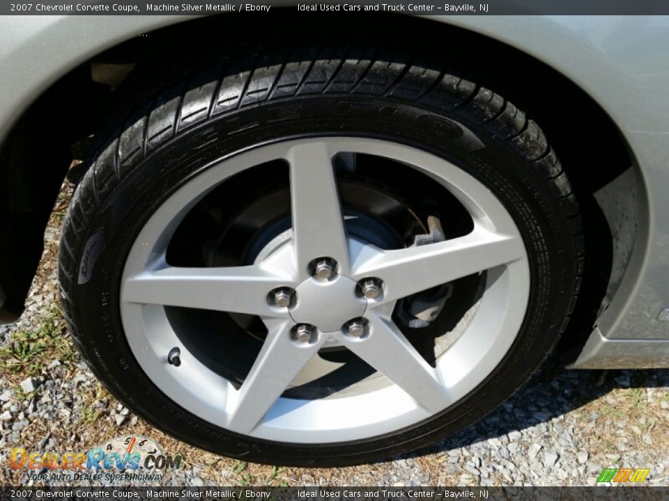 2007 Chevrolet Corvette Coupe Machine Silver Metallic / Ebony Photo #22