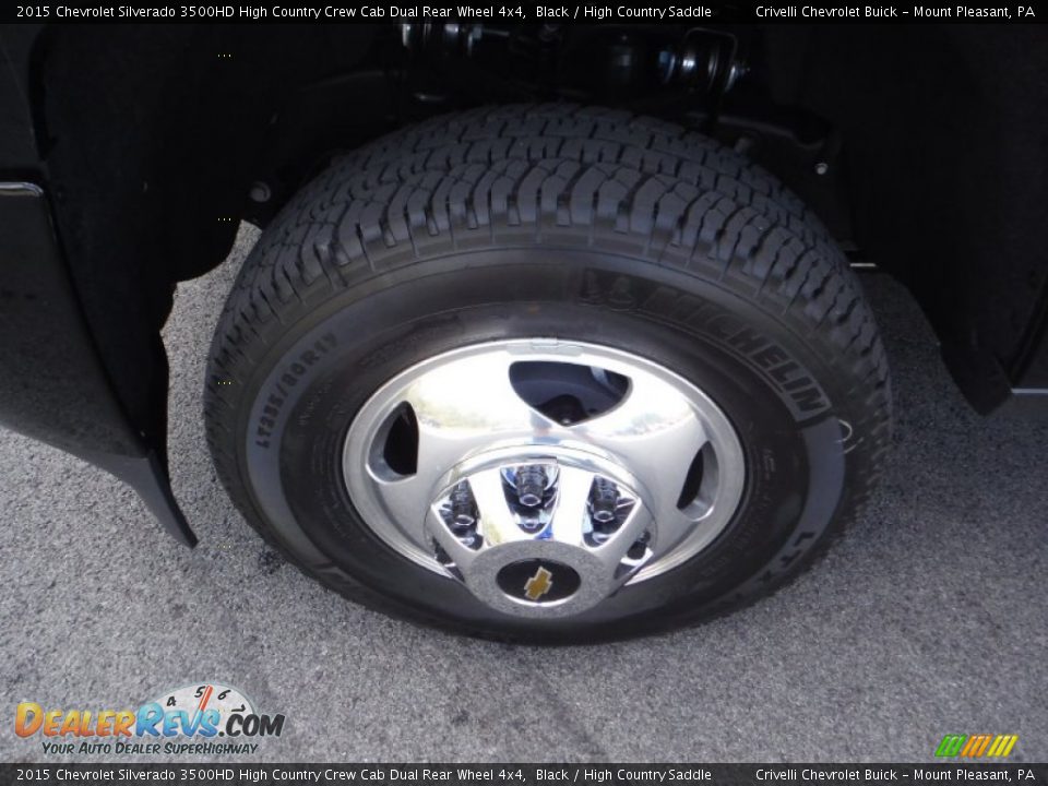 2015 Chevrolet Silverado 3500HD High Country Crew Cab Dual Rear Wheel 4x4 Black / High Country Saddle Photo #5