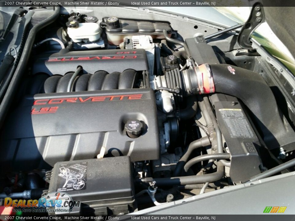 2007 Chevrolet Corvette Coupe Machine Silver Metallic / Ebony Photo #25