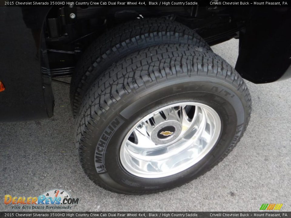 2015 Chevrolet Silverado 3500HD High Country Crew Cab Dual Rear Wheel 4x4 Black / High Country Saddle Photo #6