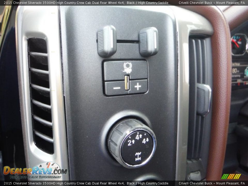 2015 Chevrolet Silverado 3500HD High Country Crew Cab Dual Rear Wheel 4x4 Black / High Country Saddle Photo #16