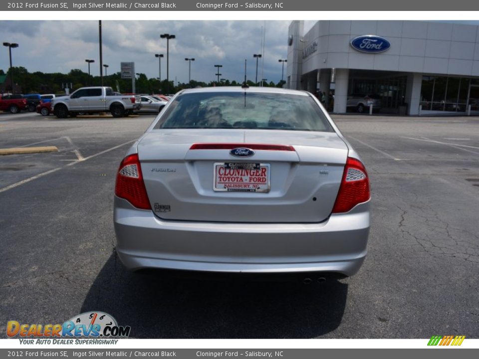2012 Ford Fusion SE Ingot Silver Metallic / Charcoal Black Photo #4