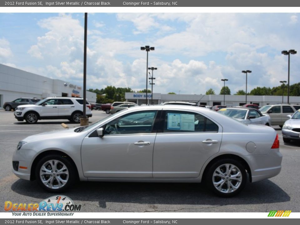 2012 Ford Fusion SE Ingot Silver Metallic / Charcoal Black Photo #6