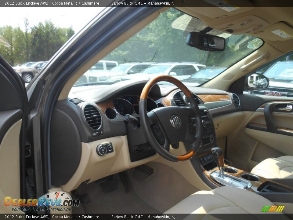 2012 Buick Enclave AWD Cocoa Metallic / Cashmere Photo #13
