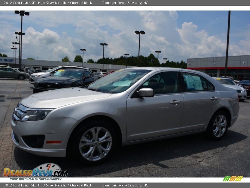 2012 Ford Fusion SE Ingot Silver Metallic / Charcoal Black Photo #7