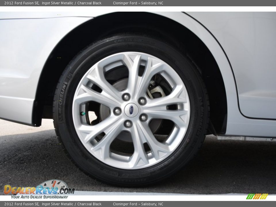 2012 Ford Fusion SE Ingot Silver Metallic / Charcoal Black Photo #8