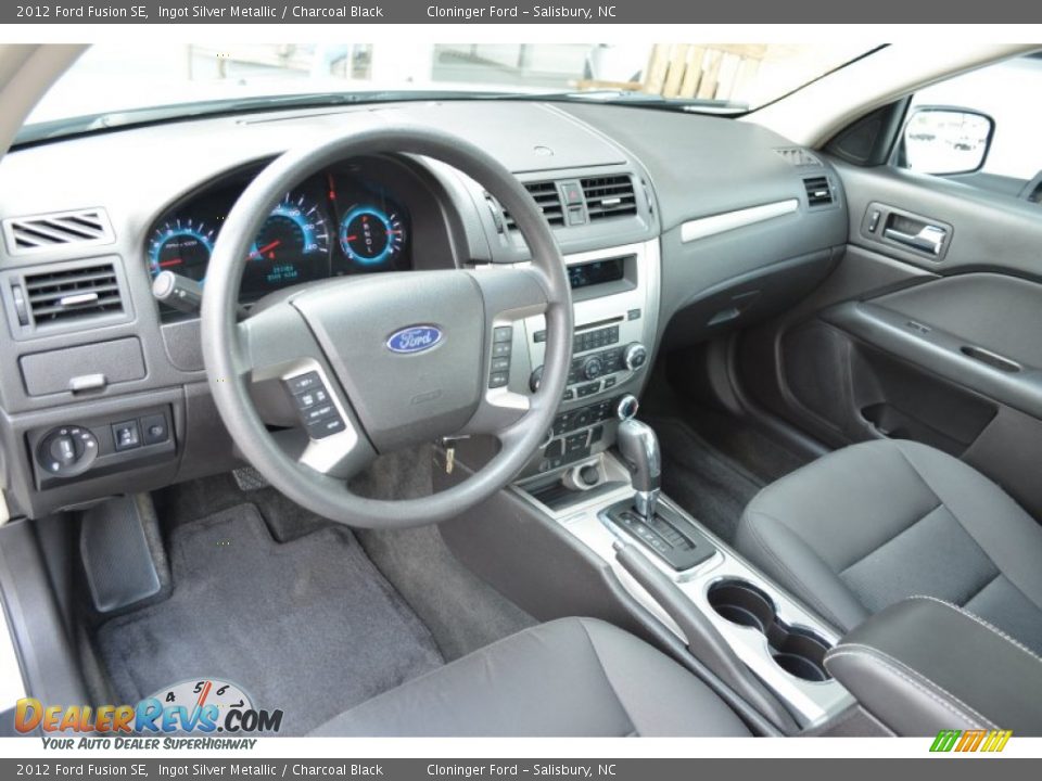 2012 Ford Fusion SE Ingot Silver Metallic / Charcoal Black Photo #13