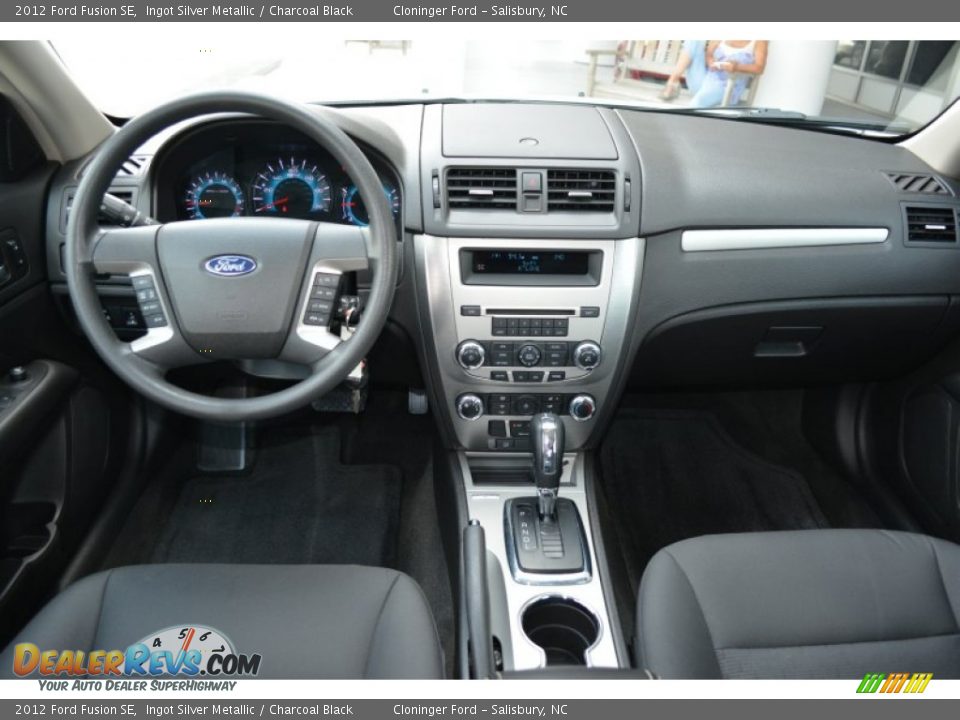 2012 Ford Fusion SE Ingot Silver Metallic / Charcoal Black Photo #14