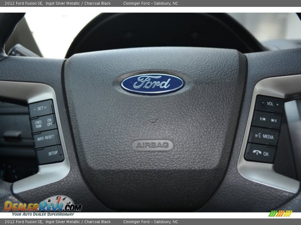 2012 Ford Fusion SE Ingot Silver Metallic / Charcoal Black Photo #23