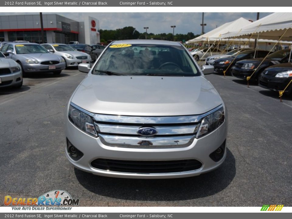 2012 Ford Fusion SE Ingot Silver Metallic / Charcoal Black Photo #28