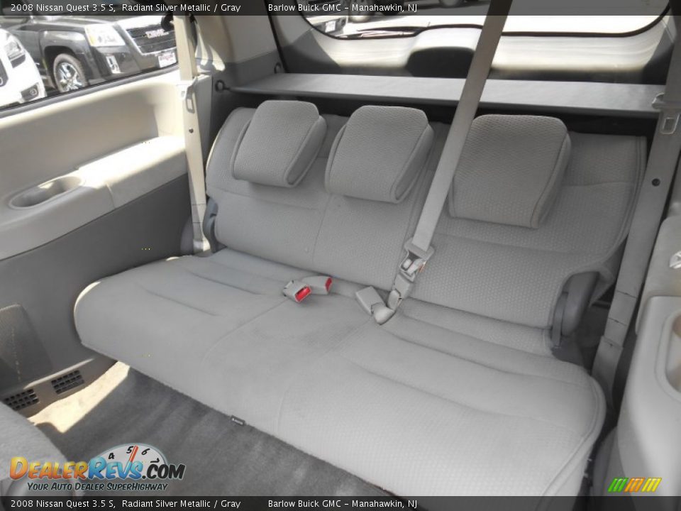 2008 Nissan Quest 3.5 S Radiant Silver Metallic / Gray Photo #10