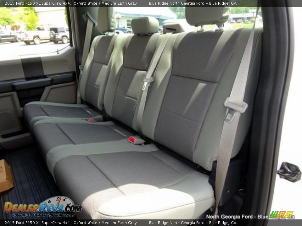 2015 Ford F150 XL SuperCrew 4x4 Oxford White / Medium Earth Gray Photo #11