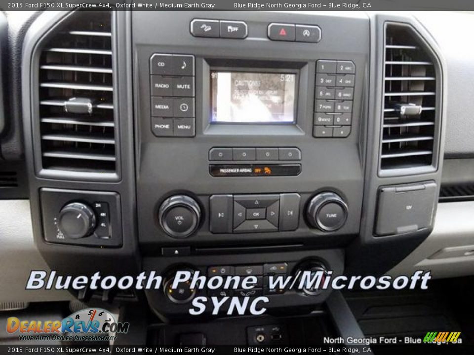 2015 Ford F150 XL SuperCrew 4x4 Oxford White / Medium Earth Gray Photo #18
