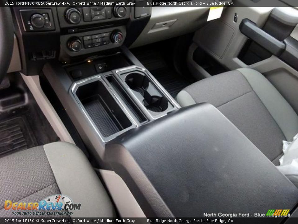 2015 Ford F150 XL SuperCrew 4x4 Oxford White / Medium Earth Gray Photo #23