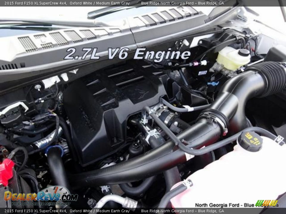 2015 Ford F150 XL SuperCrew 4x4 Oxford White / Medium Earth Gray Photo #25