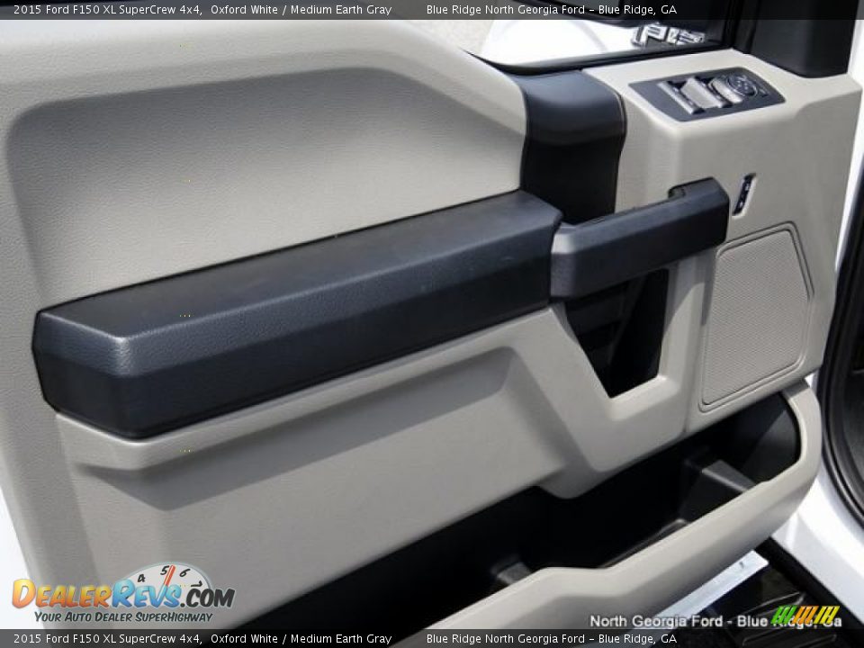 2015 Ford F150 XL SuperCrew 4x4 Oxford White / Medium Earth Gray Photo #27
