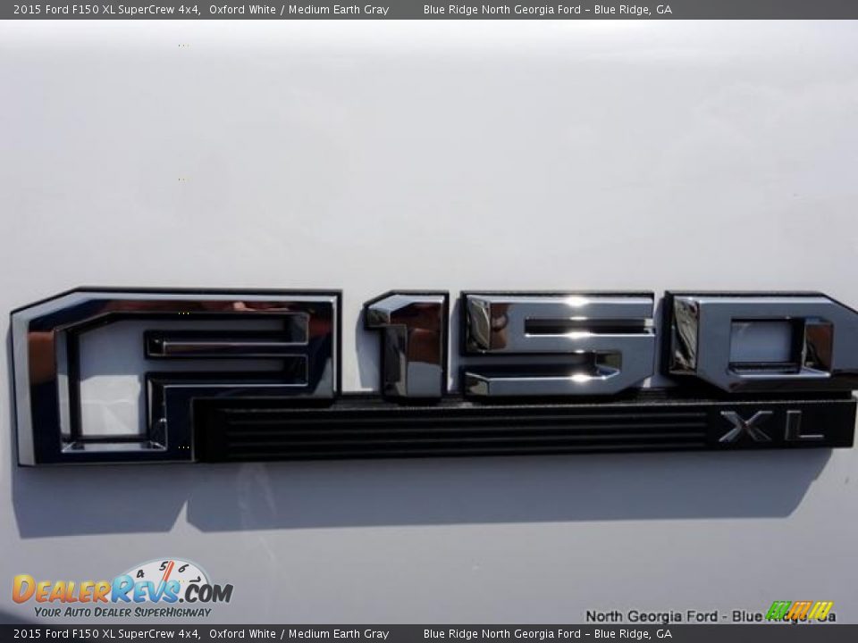 2015 Ford F150 XL SuperCrew 4x4 Oxford White / Medium Earth Gray Photo #32