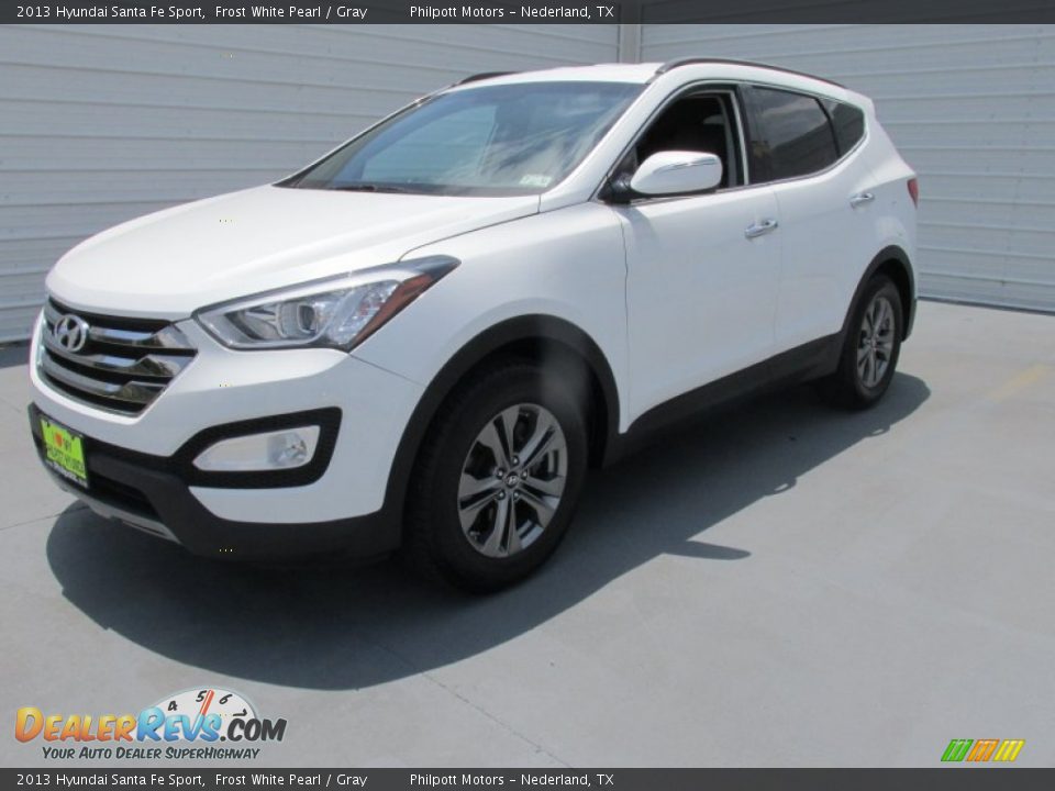 2013 Hyundai Santa Fe Sport Frost White Pearl / Gray Photo #4