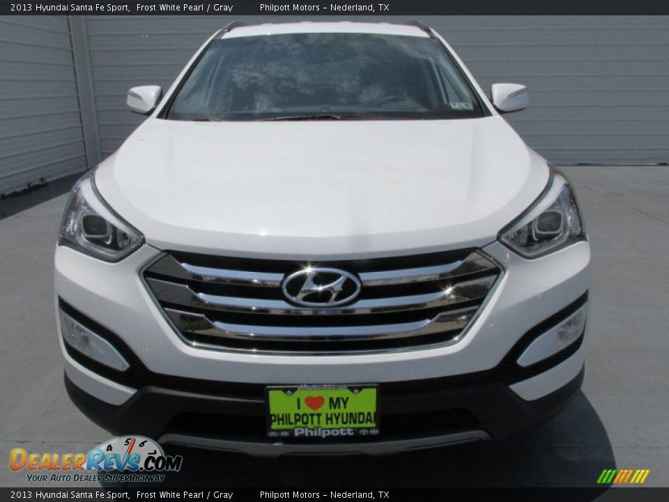 2013 Hyundai Santa Fe Sport Frost White Pearl / Gray Photo #5
