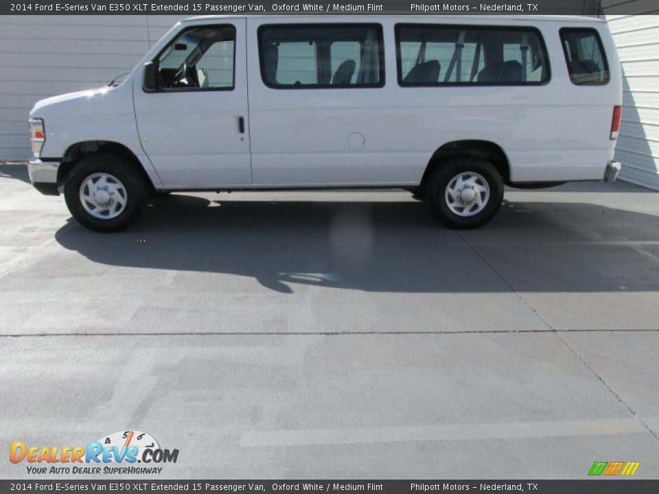 2014 Ford E-Series Van E350 XLT Extended 15 Passenger Van Oxford White / Medium Flint Photo #3