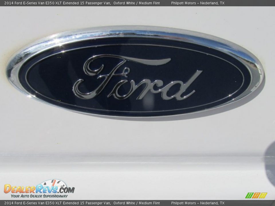 2014 Ford E-Series Van E350 XLT Extended 15 Passenger Van Oxford White / Medium Flint Photo #13