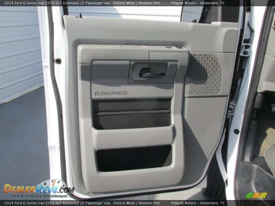 2014 Ford E-Series Van E350 XLT Extended 15 Passenger Van Oxford White / Medium Flint Photo #31
