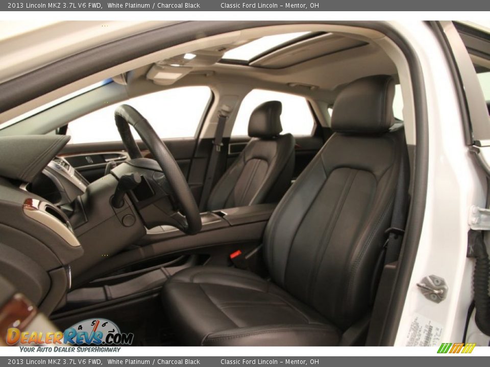 2013 Lincoln MKZ 3.7L V6 FWD White Platinum / Charcoal Black Photo #5
