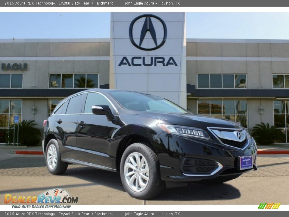 2016 Acura RDX Technology Crystal Black Pearl / Parchment Photo #1