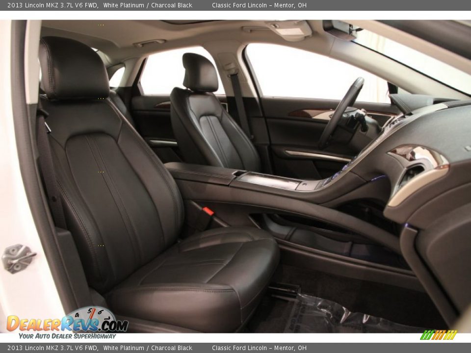 2013 Lincoln MKZ 3.7L V6 FWD White Platinum / Charcoal Black Photo #14