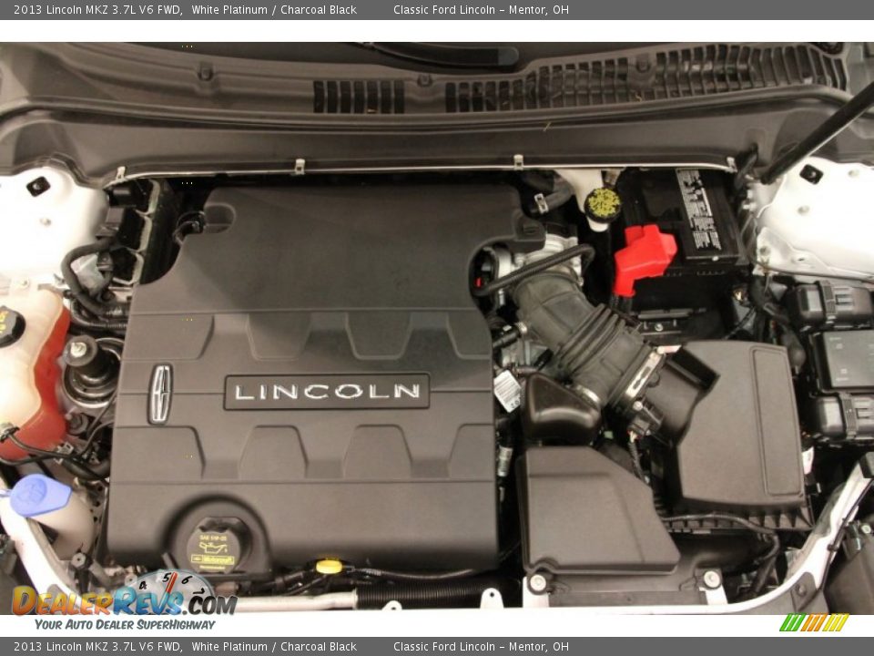 2013 Lincoln MKZ 3.7L V6 FWD White Platinum / Charcoal Black Photo #17