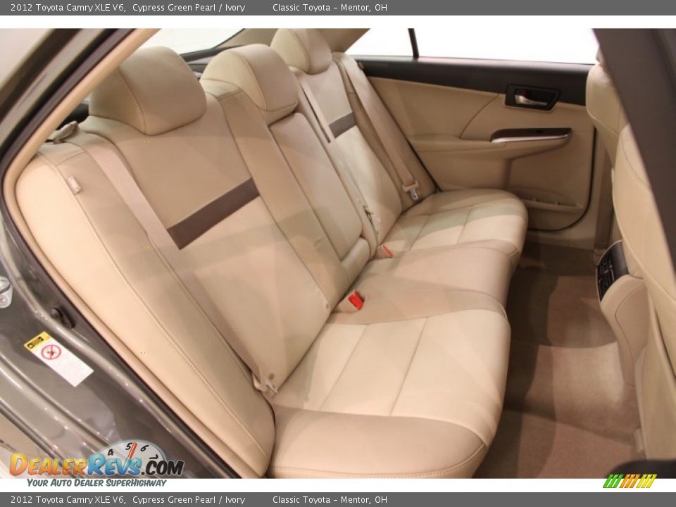 Rear Seat of 2012 Toyota Camry XLE V6 Photo #15