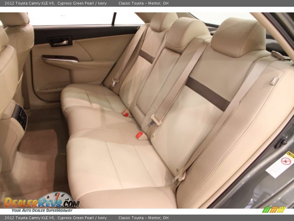 Rear Seat of 2012 Toyota Camry XLE V6 Photo #16