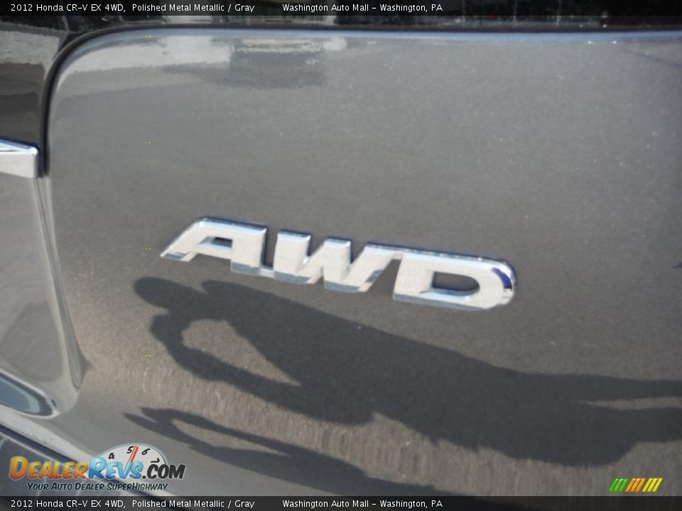 2012 Honda CR-V EX 4WD Polished Metal Metallic / Gray Photo #9