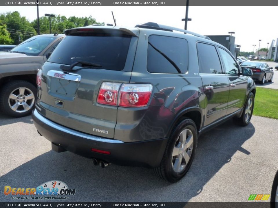2011 GMC Acadia SLT AWD Cyber Gray Metallic / Ebony Photo #2