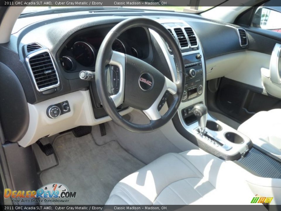 2011 GMC Acadia SLT AWD Cyber Gray Metallic / Ebony Photo #4