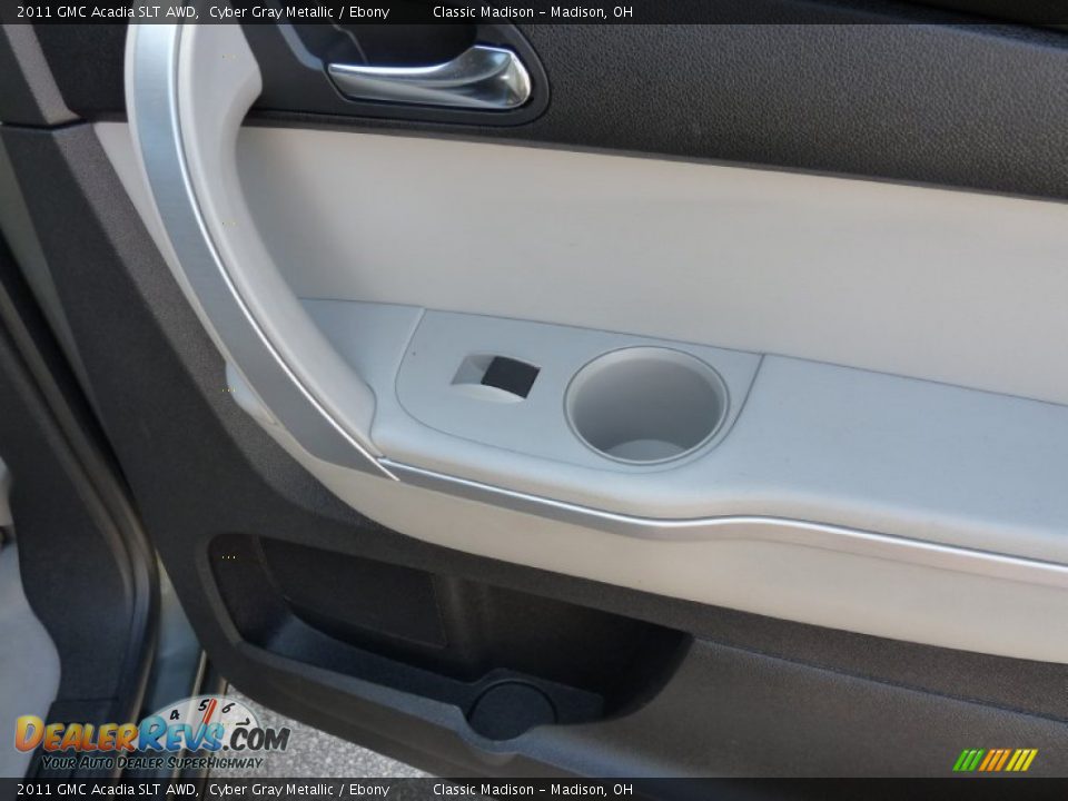 2011 GMC Acadia SLT AWD Cyber Gray Metallic / Ebony Photo #12