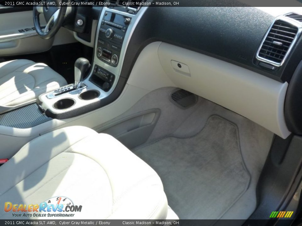 2011 GMC Acadia SLT AWD Cyber Gray Metallic / Ebony Photo #13